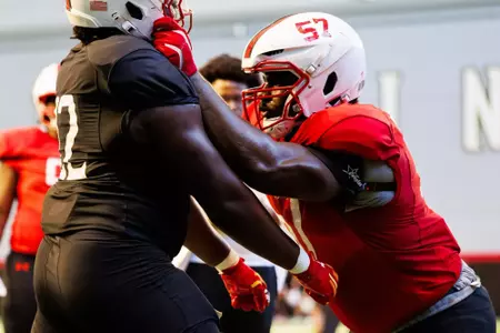 Defensive Lineman Bryce Jenkins (57)
Photos from Practice at Jones-Hill House Indoor Practice Fields in College Park, MD on Thursday, Sep. 18, 2025.
Grayson Belanger/Maryland Terrapins