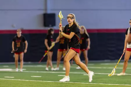 Attacker Ava Meyn (18)
Photos from Women's Lacrosse First Practice at Jones-Hill House in College Park, MD on Monday, Jan. 12, 2026.
Rose Fernandes/Maryland Terrapins