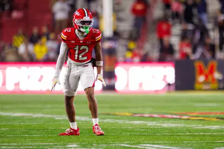 Defensive Back Jayden Shipps (12)
Maryland Terrapins Football vs Michigan Wolverines at SECU Stadium in College Park, MD on Saturday, Nov. 22, 2025.
Grayson Belanger/Maryland Terrapins