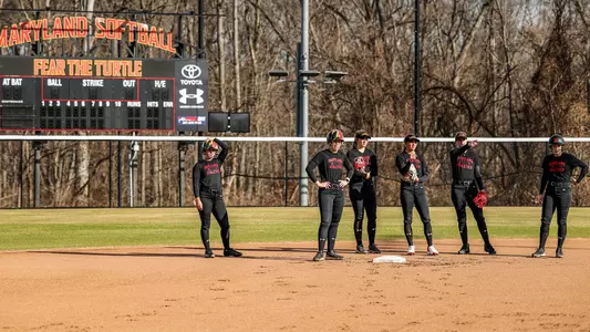 Softball Team Practicing