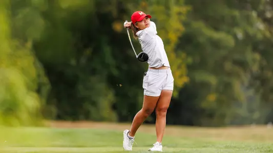 Chananya Chowiwattana swings at the Penn State Collegiate event