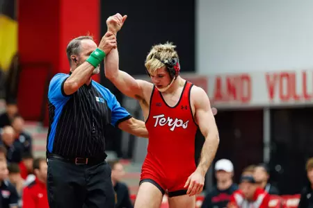 Carter Young
Maryland Terrapins Wrestling vs Purdue Boilermakers at Stephen M. Schanwald Pavilion at XFINITY Center in College Park, MD on Friday, Jan. 16, 2026.
Kevin Snyder/Maryland Terrapins