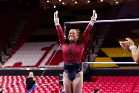 Sarah Saville
Maryland Terrapins Women's Gymnastics vs Washington Huskies at Xfinity Center in College Park, MD on Saturday, Jan. 17, 2026.
Rose Fernandes/Maryland Terrapins