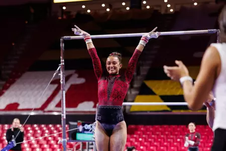 Gianna Ruffing
Maryland Terrapins Women's Gymnastics vs Washington Huskies at Xfinity Center in College Park, MD on Saturday, Jan. 17, 2026.
Rose Fernandes/Maryland Terrapins