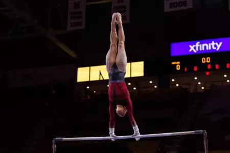 Nicollette Crochet
Maryland Terrapins Women's Gymnastics vs Washington Huskies at Xfinity Center in College Park, MD on Saturday, Jan. 17, 2026.
Rose Fernandes/Maryland Terrapins