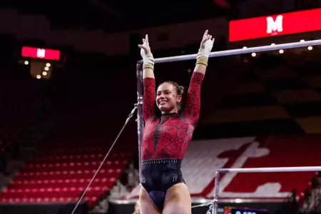 Megan Bingham
Maryland Terrapins Women's Gymnastics vs Washington Huskies at Xfinity Center in College Park, MD on Saturday, Jan. 17, 2026.
Rose Fernandes/Maryland Terrapins