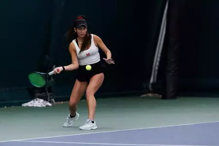 Gabriela Pimentel
Maryland Terrapins Women's Tennis vs Howard Bison at JTCC in College Park, MD on Sunday, Jan. 18, 2026.
Mackenzie Miles/Maryland Terrapins