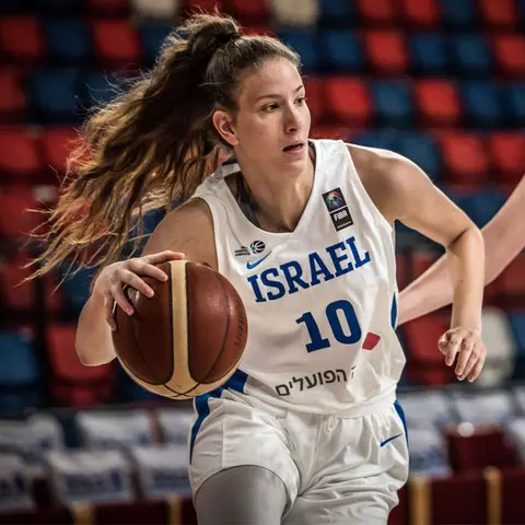 Yarden Garzon playing for the Israeli national team