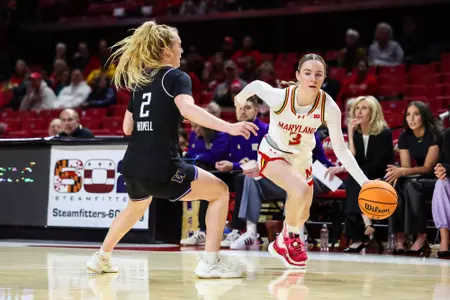 Addi Mack (3)Maryland Terrapins Women's Basketball vs Washington Huskies at Xfinity Center in College Park, MD on Wednesday, Jan. 28, 2026.
