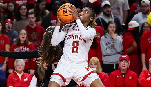 Guard Kyndal Walker (8)
Maryland Terrapins Women's Basketball vs Washington Huskies at Xfinity Center in College Park, MD on Wednesday, Jan. 28, 2026.
