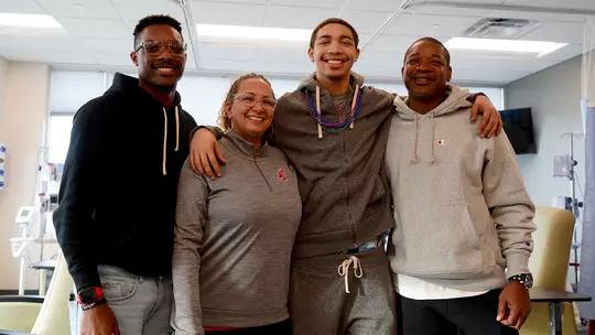 Myles Rice with family