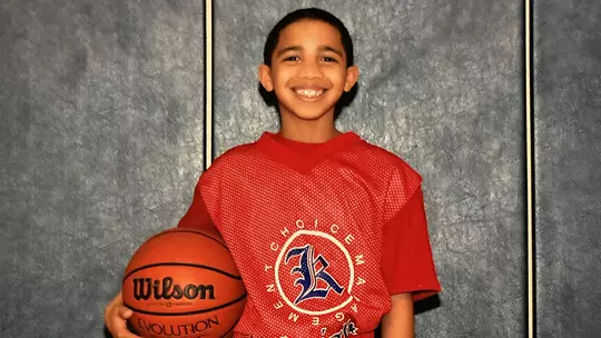 Myles Rice as a youth