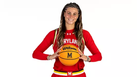 Saylor Poffenbarger red uniform posed