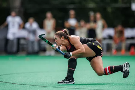 Josie Hollamon passing in game against Wake Forest