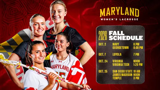 2026 Women's Lacrosse Fall Schedule Graphic