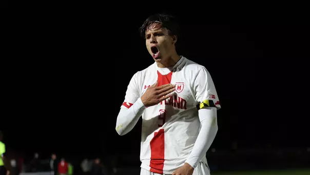 Rodrigo Neri celebrates a goal against St. John's