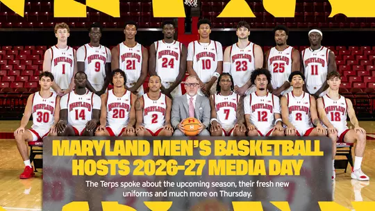 Maryland Men's Basketball Media Day Graphic
