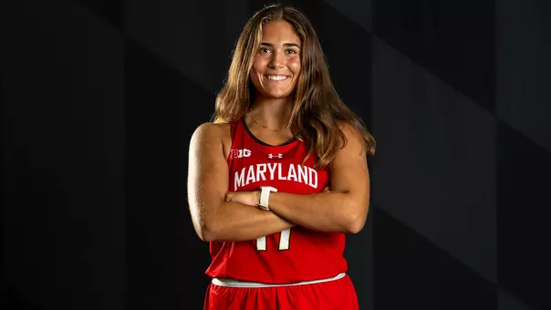 Sarah Walker Poses at Maryland Field Hockey Content Day