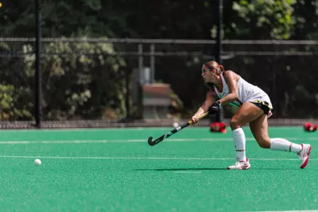 Sarah in the action in game against SJU
