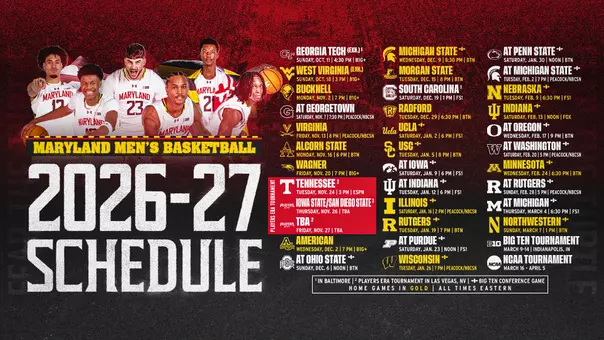 2026-27 Men's Basketball Tip Times, TV Graphic
