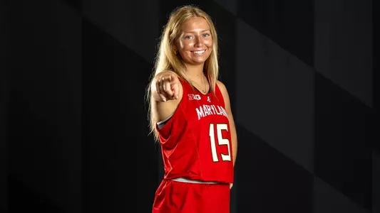 Skylar Gilman Poses At Maryland Field Hockey Content Day