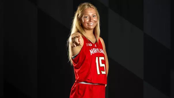 Skylar Gilman Poses At Maryland Field Hockey Content Day