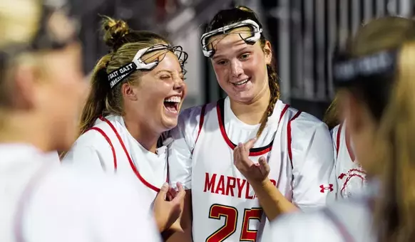Women's Lacrosse Smiling at Scrimmage vs. Loyola