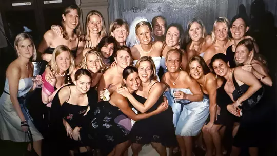 Maryland women's lacrosse players at the Reese wedding