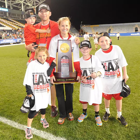 The Reese family celebrating the 2015 NCAA Championship victory
