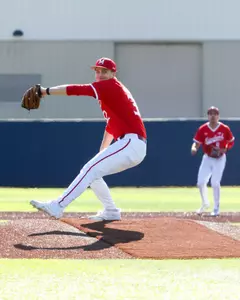 Right-Handed Pitcher Nic Morlang (32)
Maryland Terrapins Baseball vs UNC Wilmington Seahawks at Alumni Field in Wilmington, NC on Saturday, Feb. 14, 2026. Kate Eagen/Maryland Terrapins