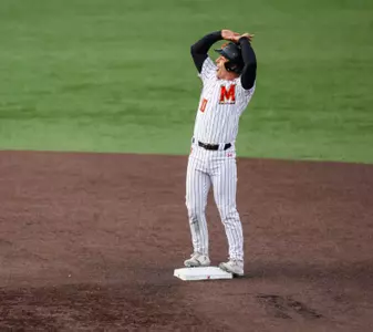 Catcher Rylen Stockton (10)
Maryland Terrapins Baseball vs Georgetown Hoyas at Bob "Turtle" Smith Stadium in College Park, MD on Tuesday, Feb. 17, 2026. Kevin Snyder/Maryland Terrapins