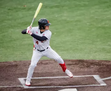 Infielder Jackson Sirois (14)
Maryland Terrapins Baseball vs Georgetown Hoyas at Bob "Turtle" Smith Stadium in College Park, MD on Tuesday, Feb. 17, 2026. Kevin Snyder/Maryland Terrapins