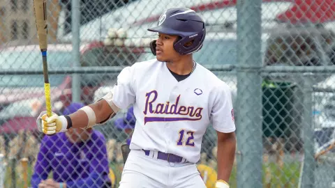 Paul Jones II with an at-bat in high school