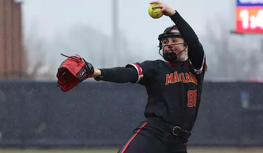 Caitlin Olensky pitching at Virginia