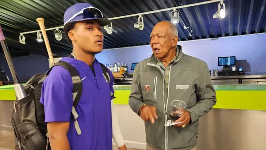 Paul Jones II with Baseball Hall of Fame member Tony Oliva