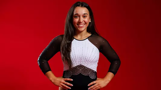 Aine Reade Posed Red Background