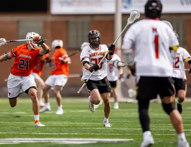 Defender Michael Alexander (36)
Maryland Terrapins Men's Lacrosse vs Princeton Tigers at SECU Stadium in College Park, MD on Saturday, Feb. 21, 2026.
Mackenzie Miles/Maryland Terrapins