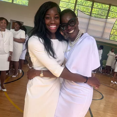 Mir McLean and her mom