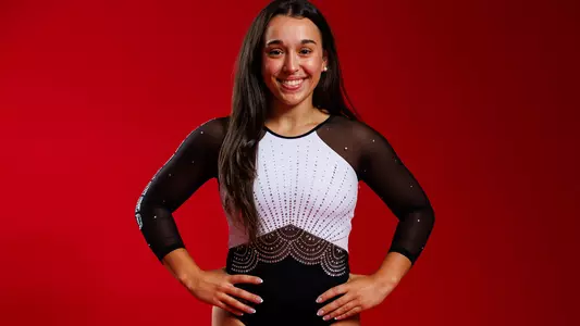 Aine Reade Posed Red Background