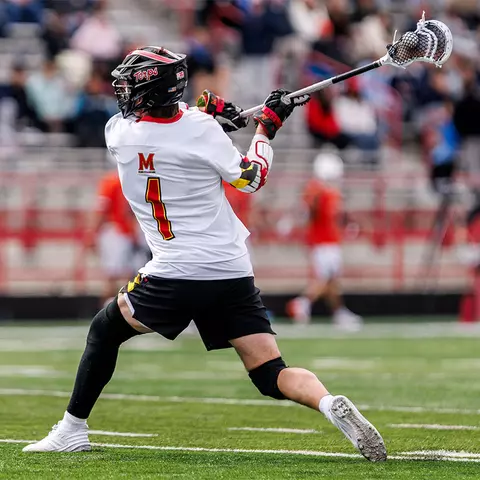 Eric Spanos shooting on goal in a game in 2026