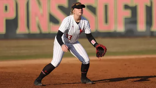 Sage Rodmyre Awaits a Grounder as Maryland Battles Syracuse