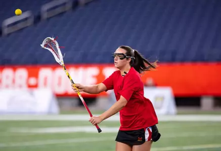 Midfielder Ryan Reynolds (16)
Maryland Terrapins Women's Lacrosse vs Syracuse Orange at JMA Wireless Dome in Syracuse, NY on Friday, Feb. 6, 2026.
Rose Fernandes/Maryland Terrapins