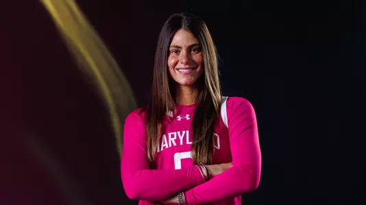 Saylor Poffenbarger pink uniform posed