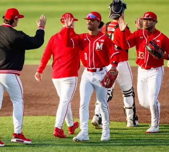 Outfielder Nate Hawton-Henley (0)
Maryland Terrapins Baseball vs Wagner Seahawks at Bob "Turtle" Smith Stadium in College Park, MD on Sunday, Mar. 1, 2026.
Grayson Belanger/Maryland Terrapins