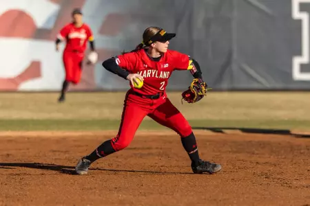 Infielder Caroline Fox (2)
Maryland Terrapins Softball vs UMBC Retrievers at Maryland Softball Stadium in College Park, MD on Sunday, Mar. 1, 2026.
Rose Fernandes/Maryland Terrapins