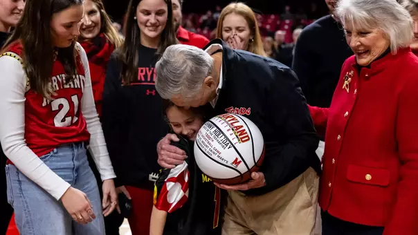 Johnny Holliday 1500s game surprise
Maryland Terrapins Men's Basketball vs Mount St. Mary's Mountaineers at Xfinity Center in College Park, MD on Wednesday, Nov. 19, 2025.
Mackenzie Miles/Maryland Terrapins