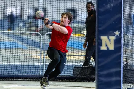 Andrew Harmon competes at Navy
