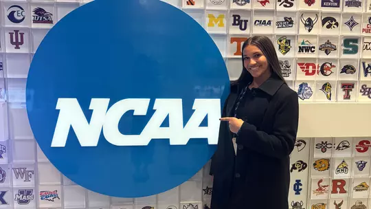 Faith Luckey at the NCAA Legacy Lab in 2026