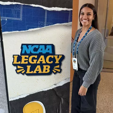 Faith Luckey at the NCAA Legacy Lab in 2026