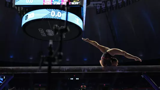 Maddie Komoroski on Competing on Beam at Big Ten Championships